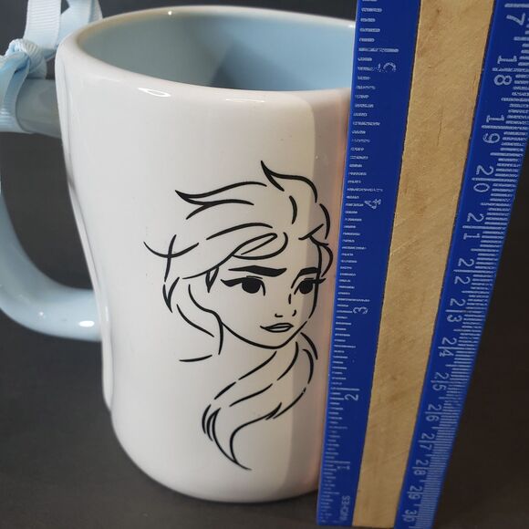 Collectible Rae Dunn Disney Frozen Elsa Ice Queen Double Sided Mug Stoneware - Picture 5 of 7